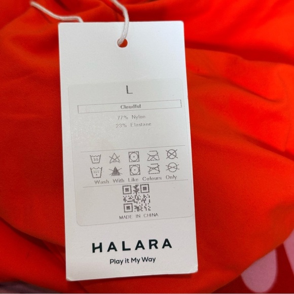 Halara Everyday 2-in-1 Workout Dress Cloudful Dress Red Orange Size Large NWT - Picture 8 of 9